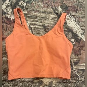 Orange cropped tank